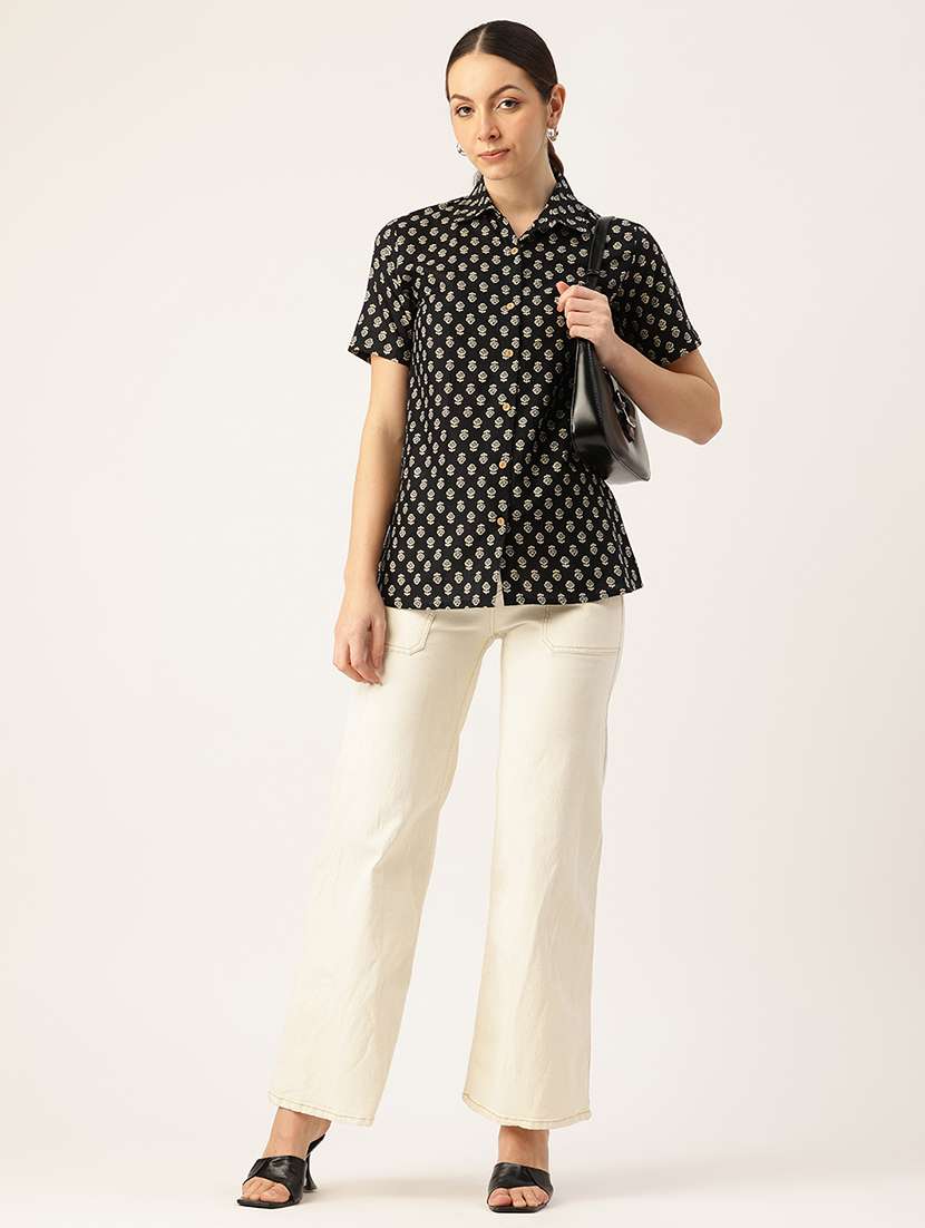 women printed short aleeve shirt - 21743726 -  Standard Image - 3