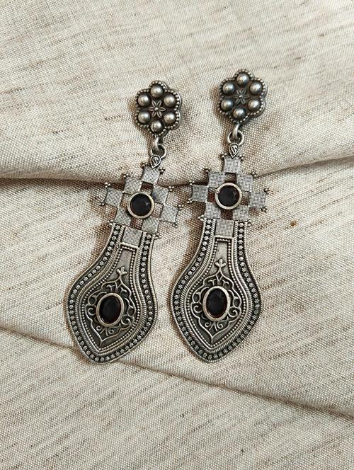 women silver brass drop earrings - 21743736 -  Standard Image - 0
