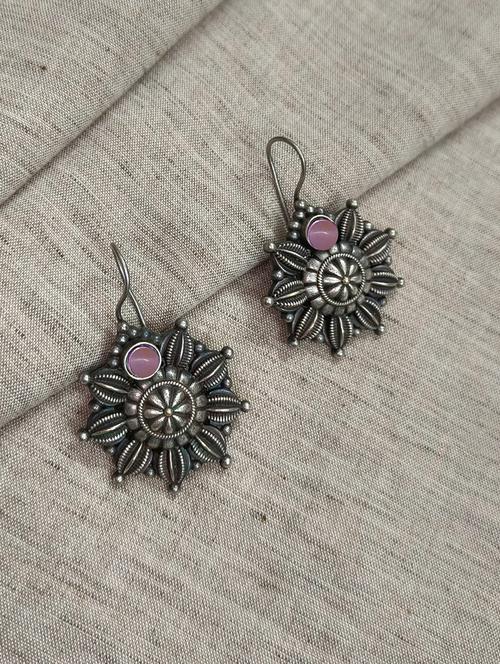 women silver brass drop earrings - 21743742 - Standard Image - 0