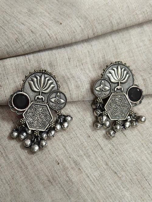 women silver brass drop earrings - 21743749 - Standard Image - 0