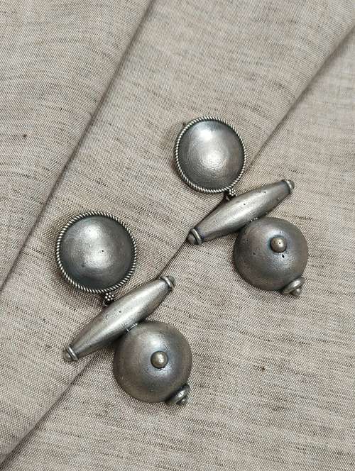 women silver brass drop earrings - 21743760 -  Standard Image - 0