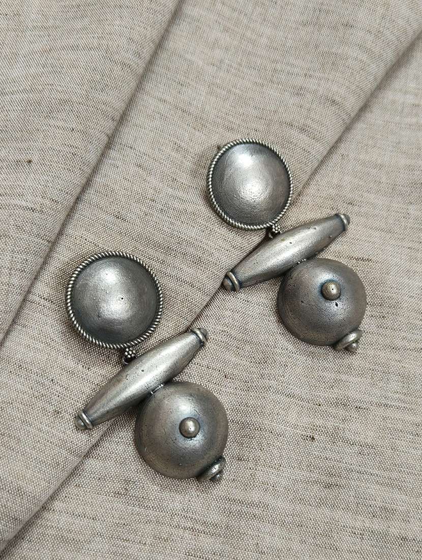 women silver brass drop earrings - 21743760 -  Zoom Image - 0