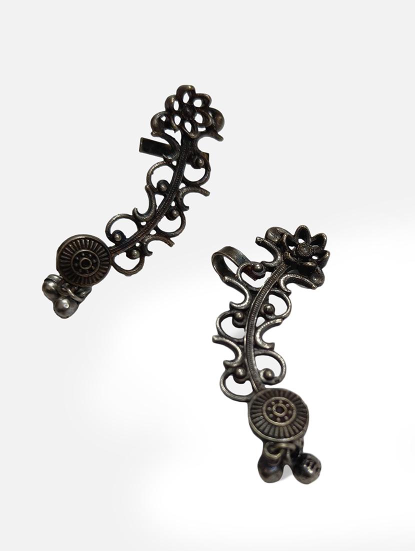 women silver brass earcuff earring - 21743761 - Standard Image - 3