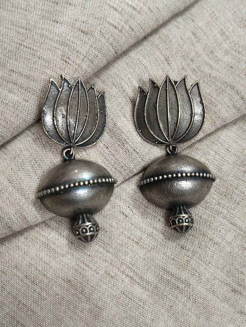 women silver brass drop earrings - 21743763 - Zoom Image - 0