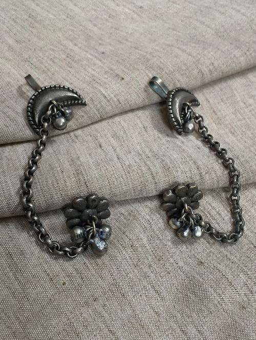 women silver brass earcuff earring - 21743765 -  Standard Image - 0