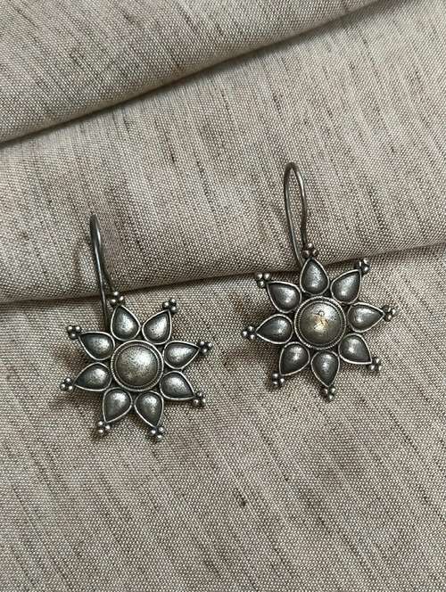 women silver brass drop earrings - 21743768 -  Standard Image - 0