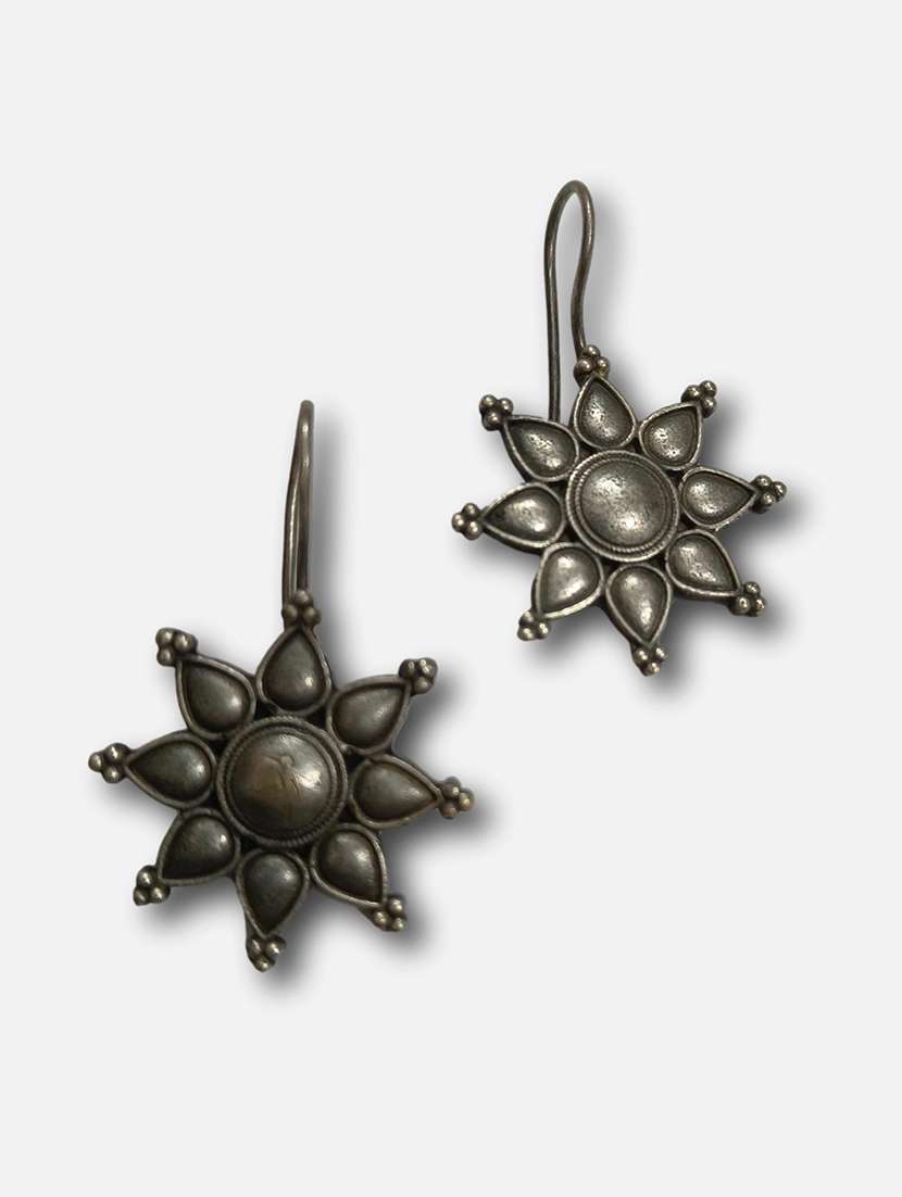 women silver brass drop earrings - 21743768 -  Standard Image - 3