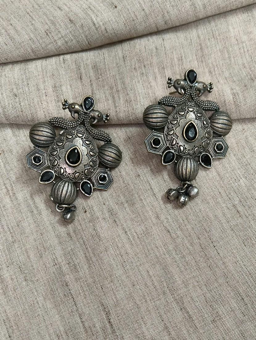 women silver brass drop earrings - 21743777 - Zoom Image - 0