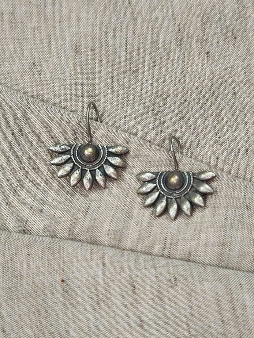 women silver brass drop earrings - 21743785 -  Zoom Image - 0