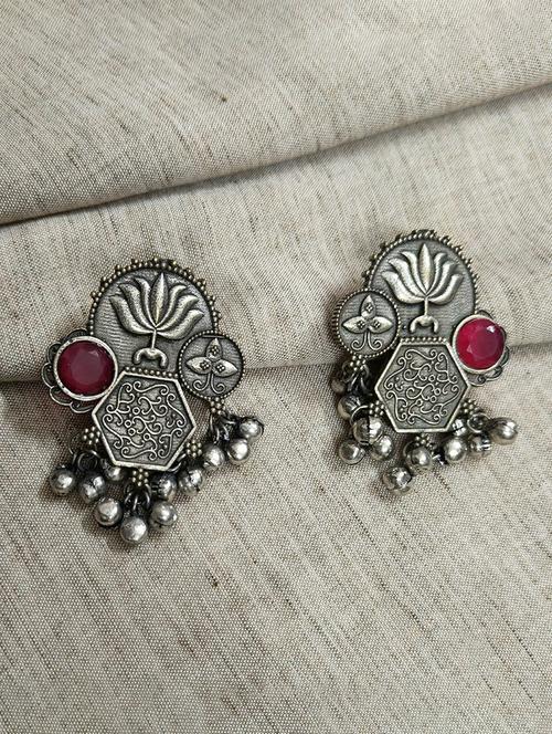 women silver brass drop earrings - 21743791 -  Standard Image - 0