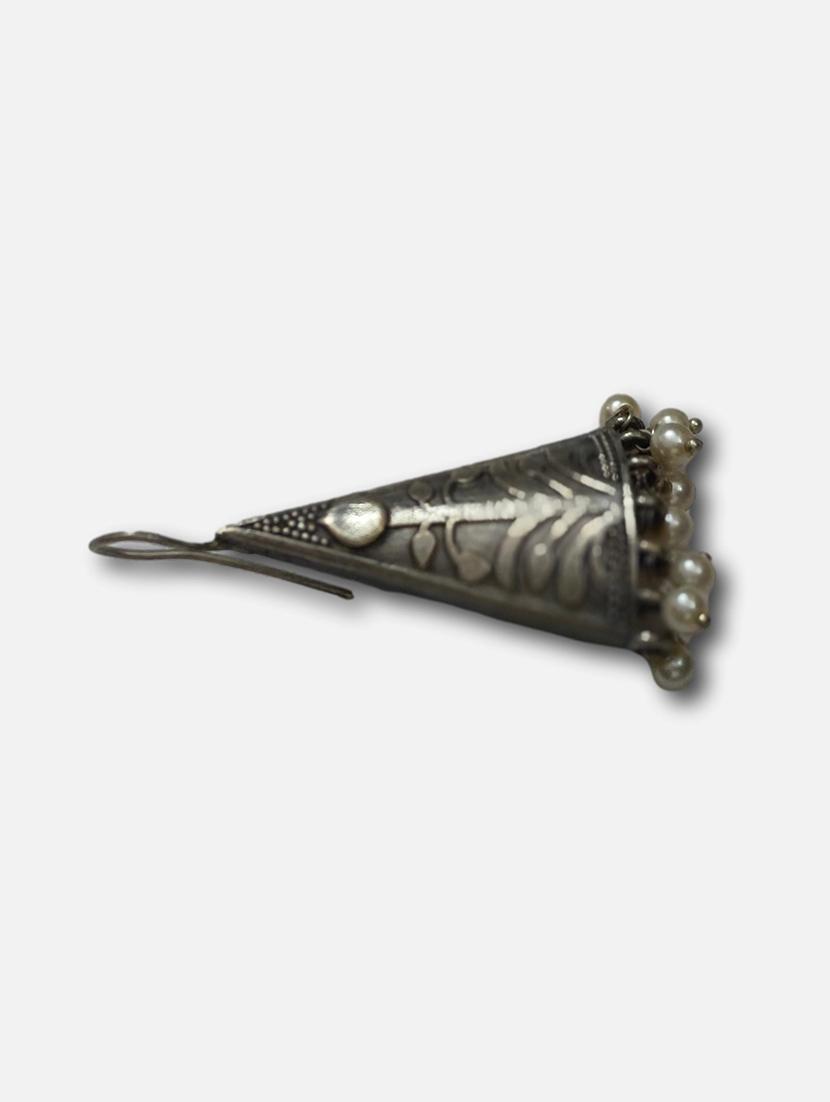 women silver brass drop earrings - 21743806 - Standard Image - 3