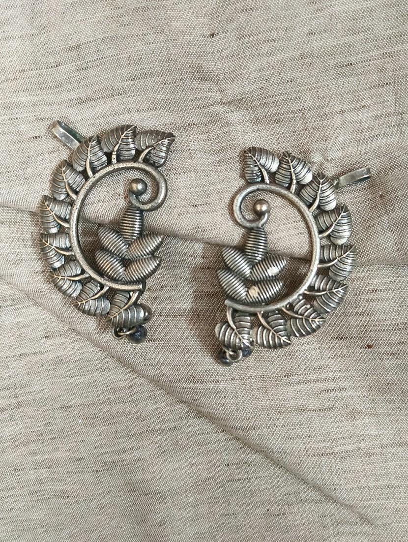 women silver brass earcuff earrings - 21743820 -  Zoom Image - 0