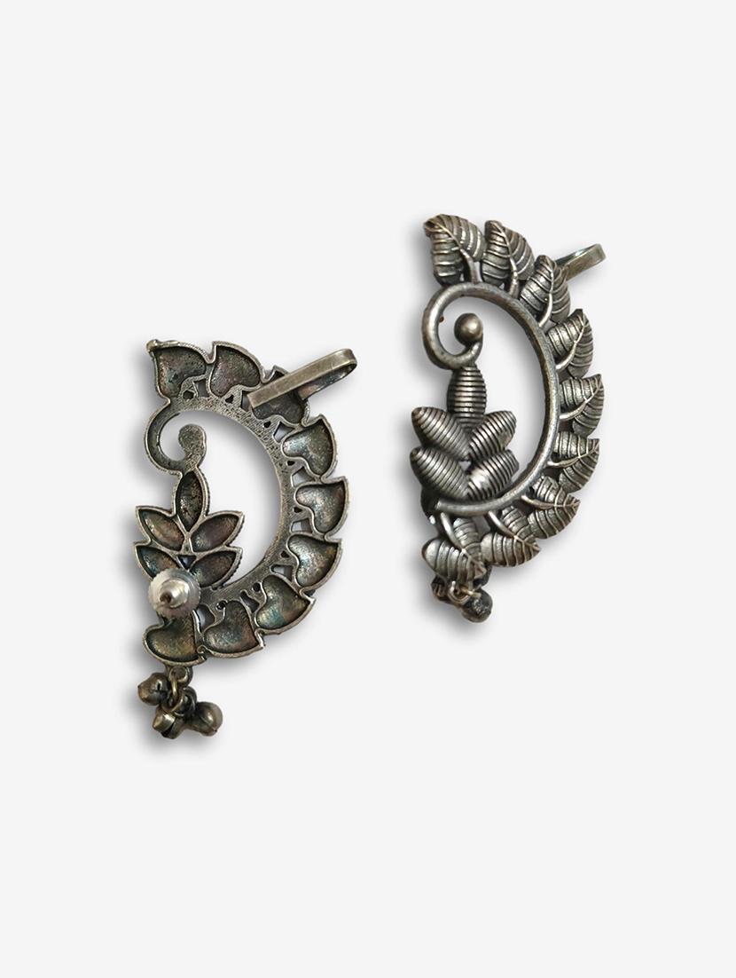 women silver brass earcuff earrings - 21743820 - Standard Image - 3