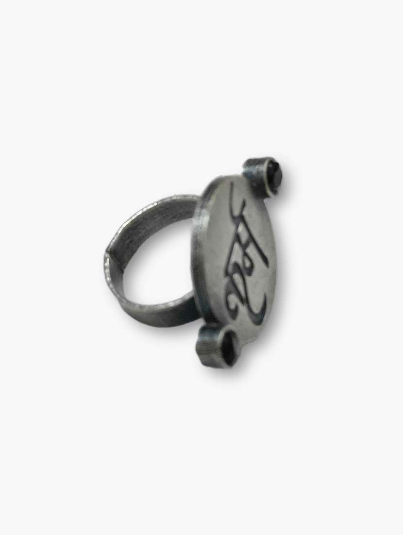 women silver brass adjustable finger ring - 21743847 - Standard Image - 3