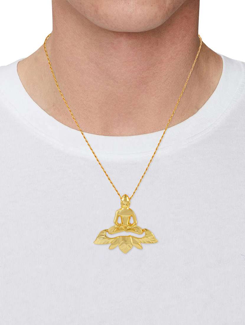 men gold brass pendant - 21743902 -  Standard Image - 3