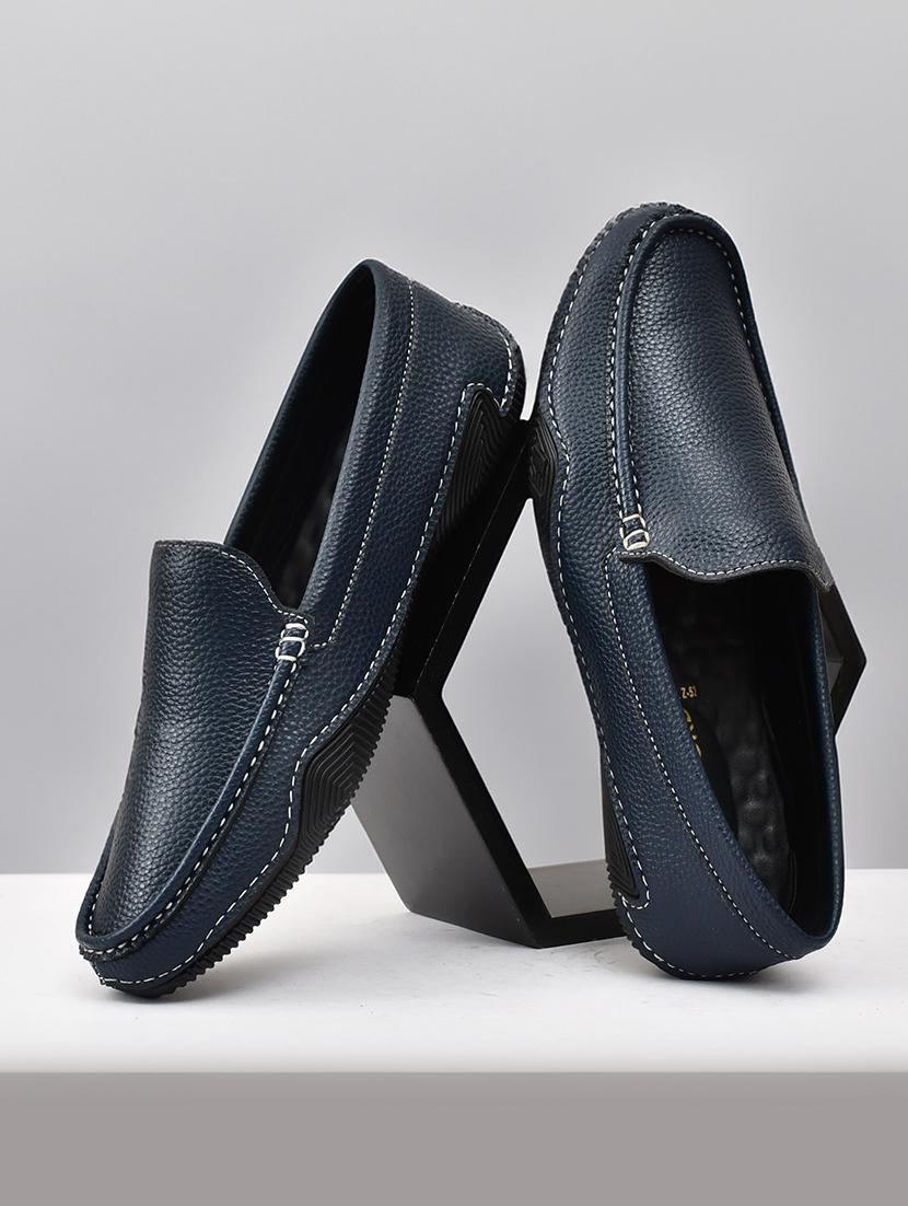men blue slip on loafers - 21743904 - Zoom Image - 0