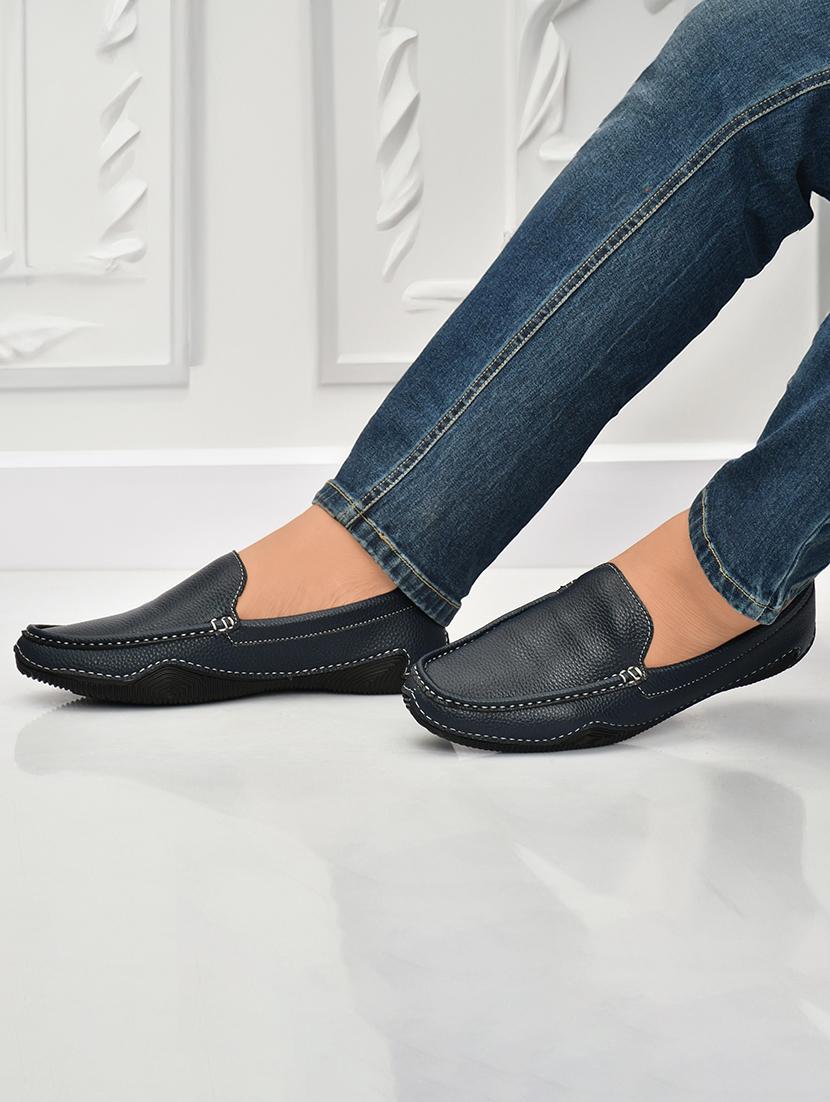 men blue slip on loafers - 21743904 - Standard Image - 5