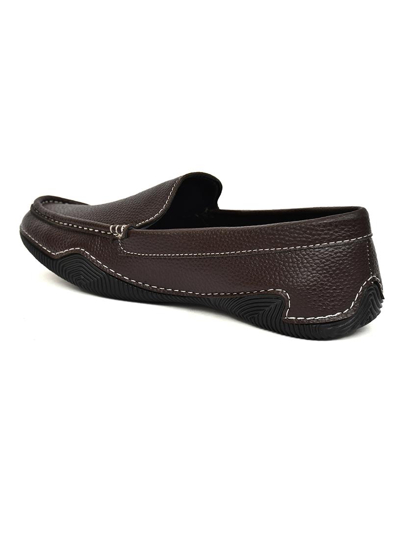 men brown slip on loafers - 21743905 - Standard Image - 3