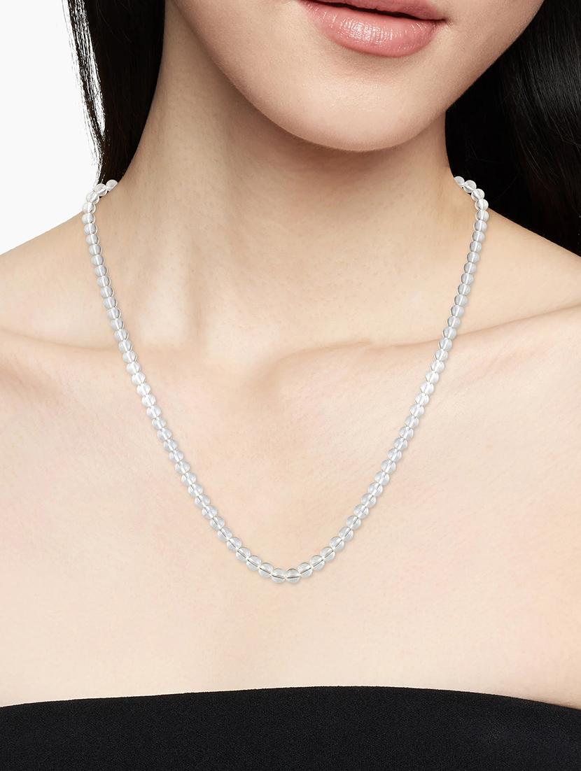 women white crystal chain necklace - 21743912 - Standard Image - 3