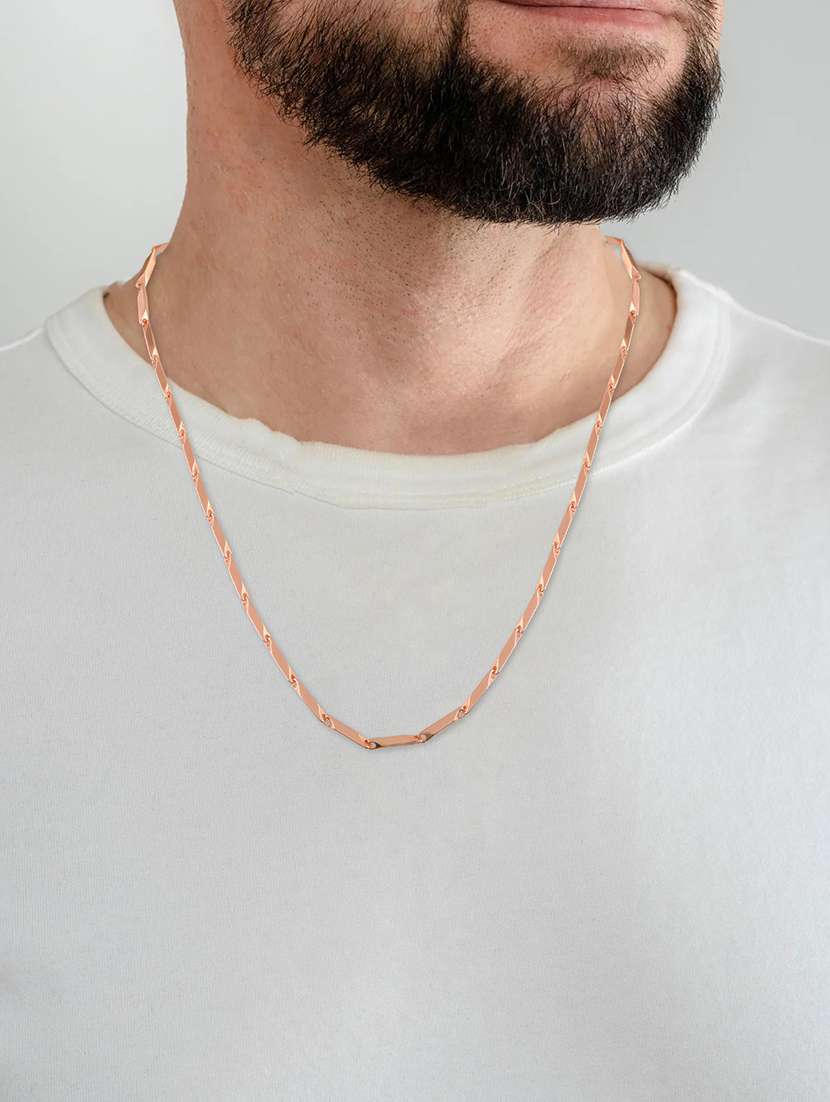 memoir rose gold chain necklace for men  - 21743915 -  Standard Image - 3