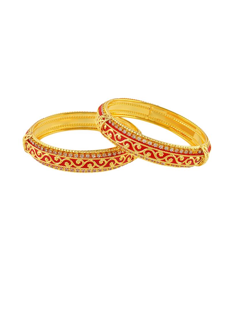 women gold plated bangle set - 21743946 -  Zoom Image - 0