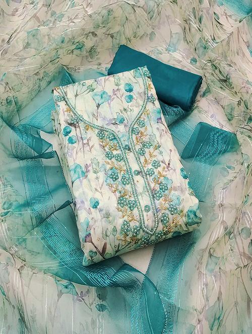 women printed unstitched suit set with dupatta - 21744005 -  Standard Image - 0
