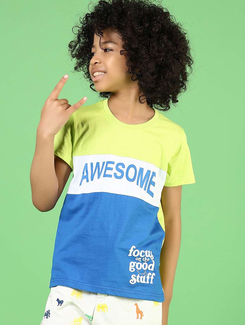 light green cotton single jersey tshirt - 21744139 - Zoom Image - 0