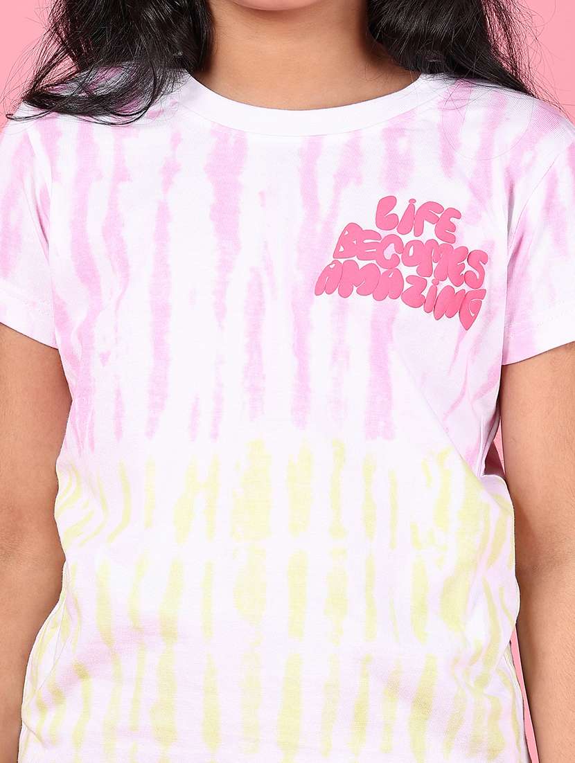 girls printed short sleeves round neck tee - 21744162 -  Standard Image - 5