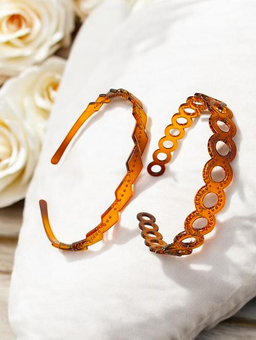 women solid plastic hairband combo - 21745409 - Standard Image - 0