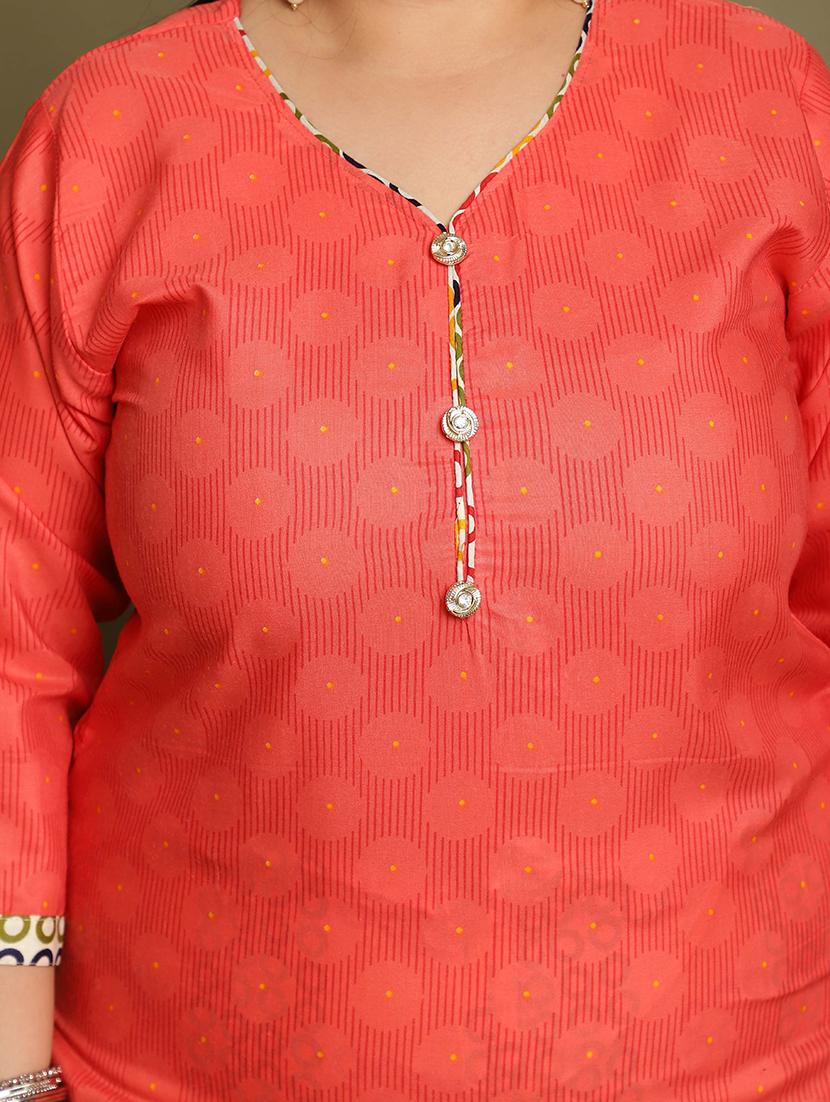 women printed plus size kurta salwar with dupatta set - 21745733 - Standard Image - 3