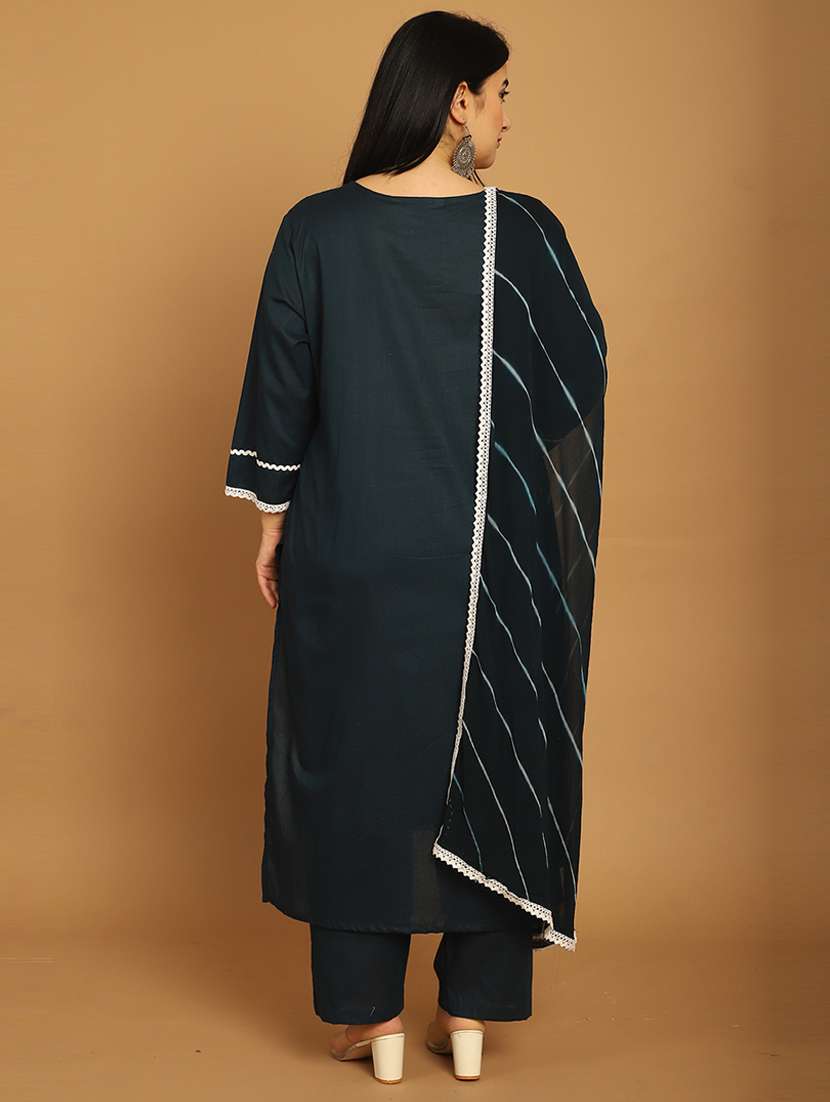 women embroidered kurta pant set with dupatta - 21745817 -  Standard Image - 3