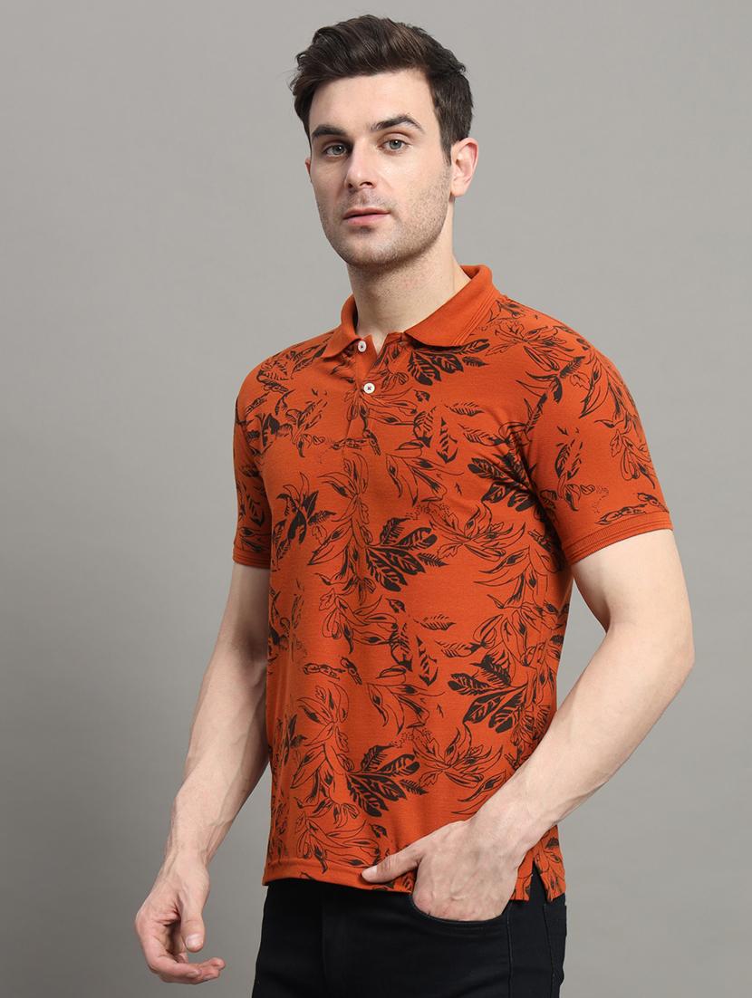 men short sleeves printed polo t-shirt - 21745836 - Zoom Image - 0