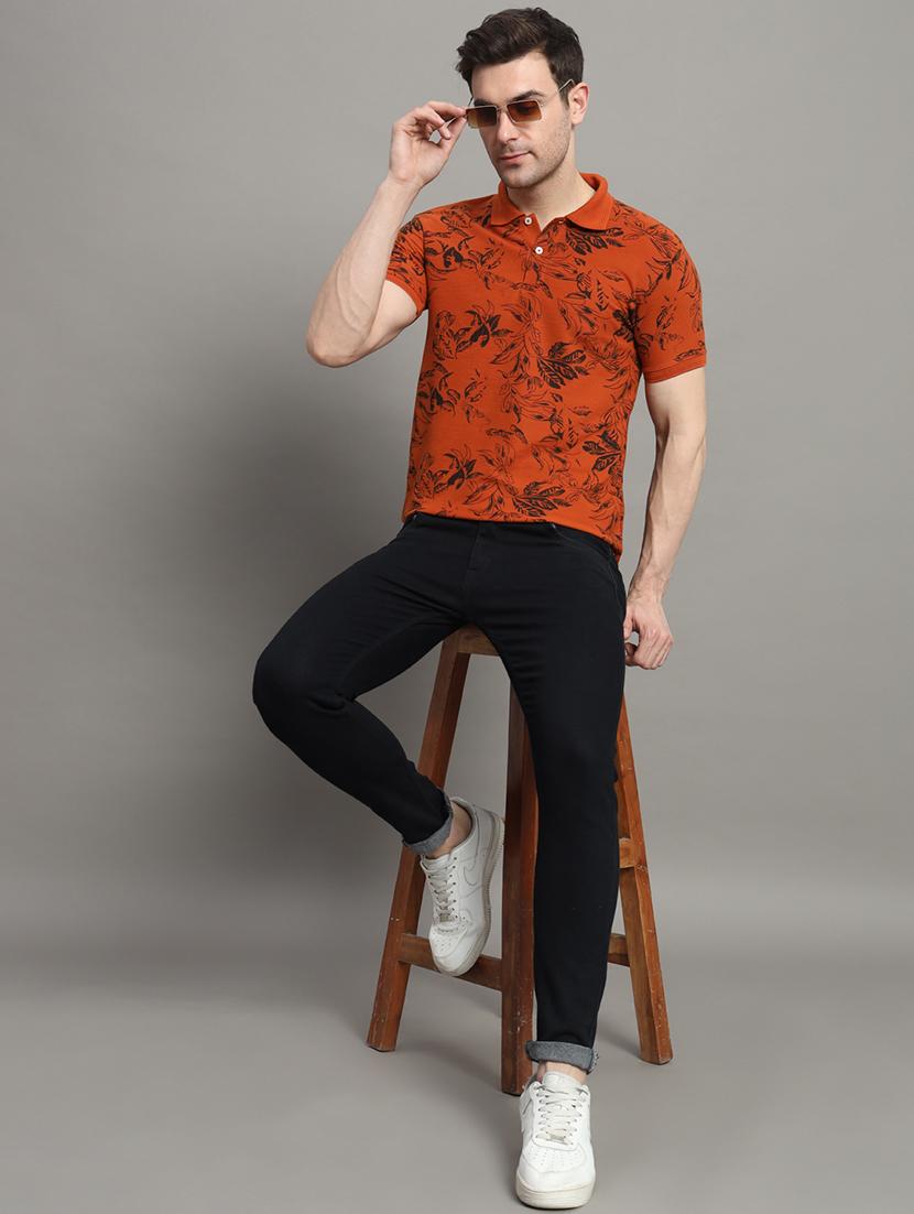 men short sleeves printed polo t-shirt - 21745836 - Standard Image - 3