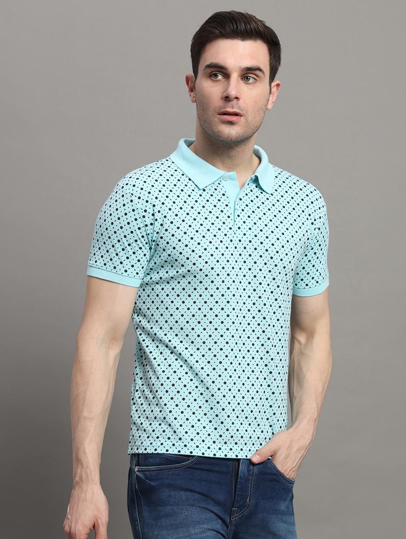 men short sleeves printed polo t-shirt - 21745845 - Zoom Image - 0