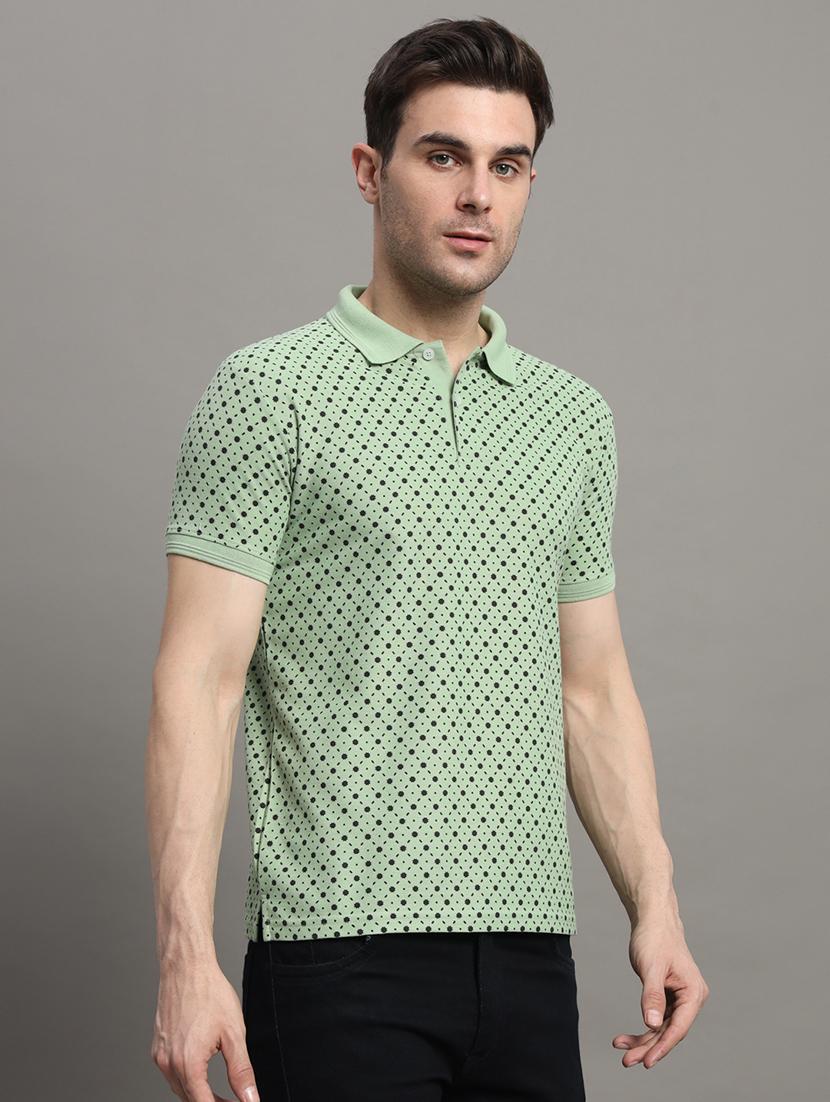 men short sleeves printed polo t-shirt - 21745850 - Zoom Image - 0