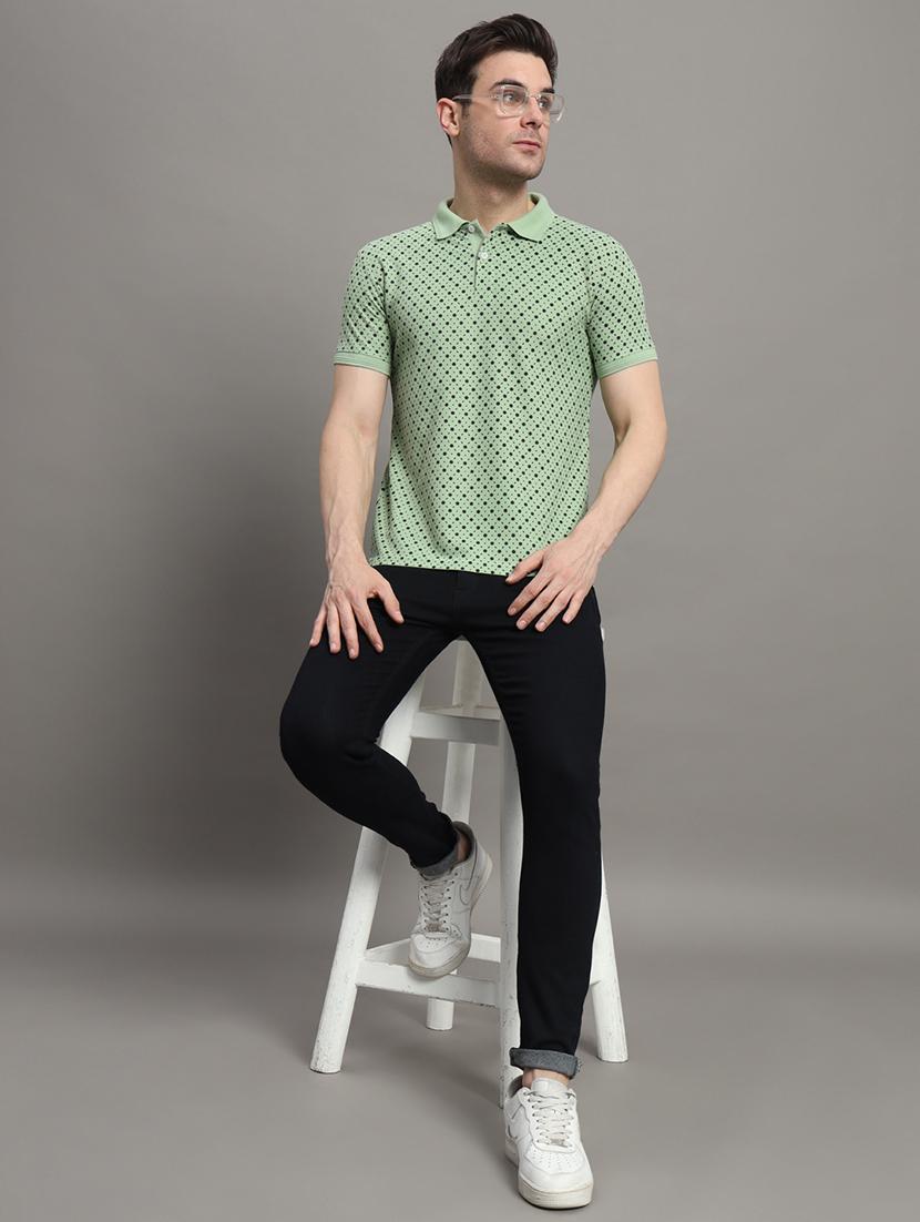 men short sleeves printed polo t-shirt - 21745850 - Standard Image - 3