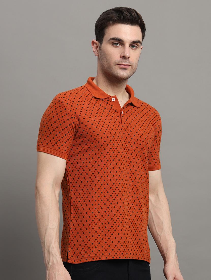 men short sleeves printed polo t-shirt - 21745851 - Zoom Image - 0