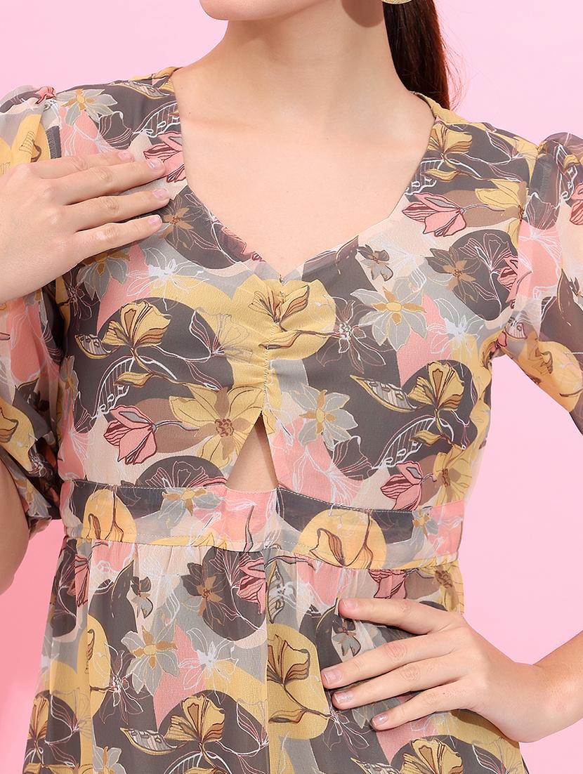 women floral print tiered dress - 21745882 - Standard Image - 3