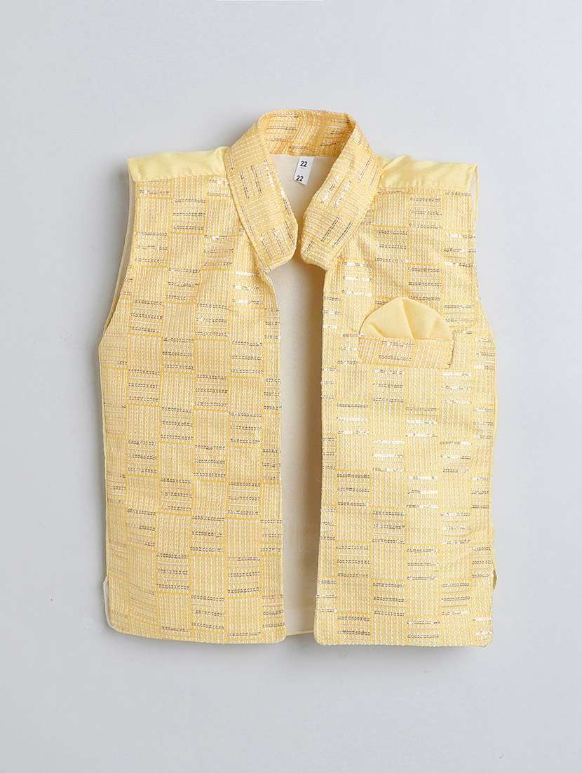 boys sequin work sherwani with jacket - 21745931 -  Standard Image - 3