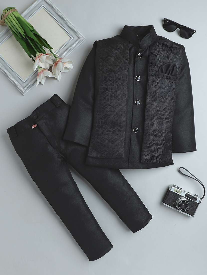 boys self design sherwani with jacket - 21745938 - Zoom Image - 0