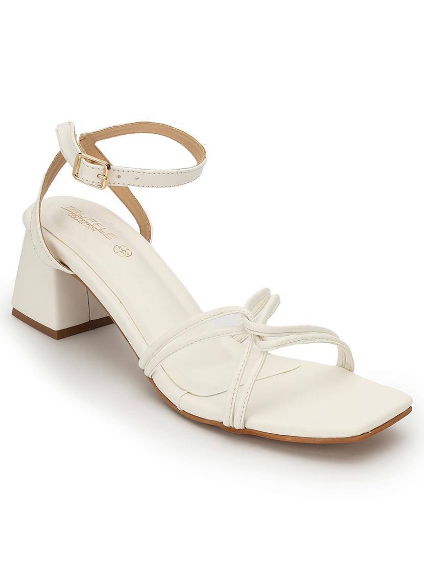women white ankle strap sandal - 21745960 - Zoom Image - 0