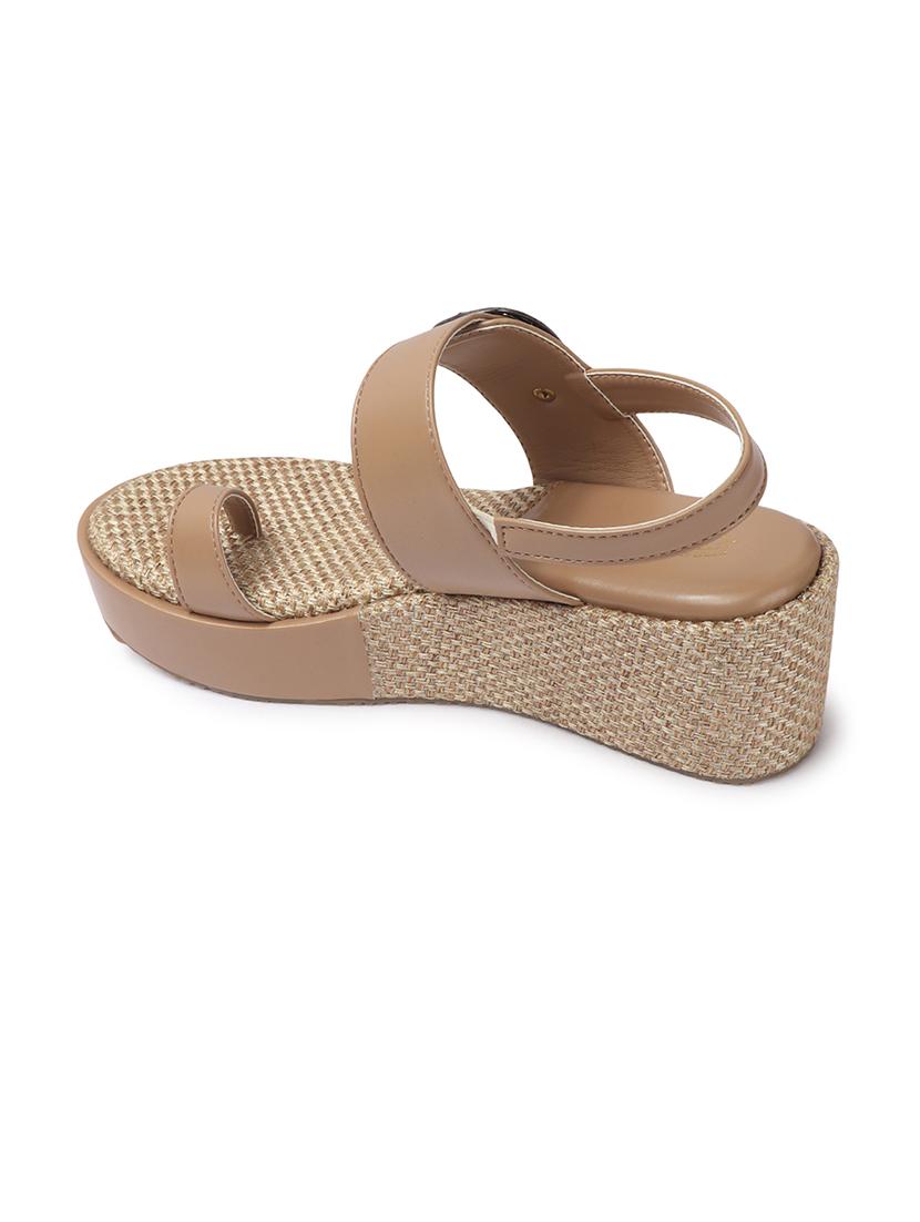 women solid one toe platforms sandal - 21746032 - Standard Image - 3