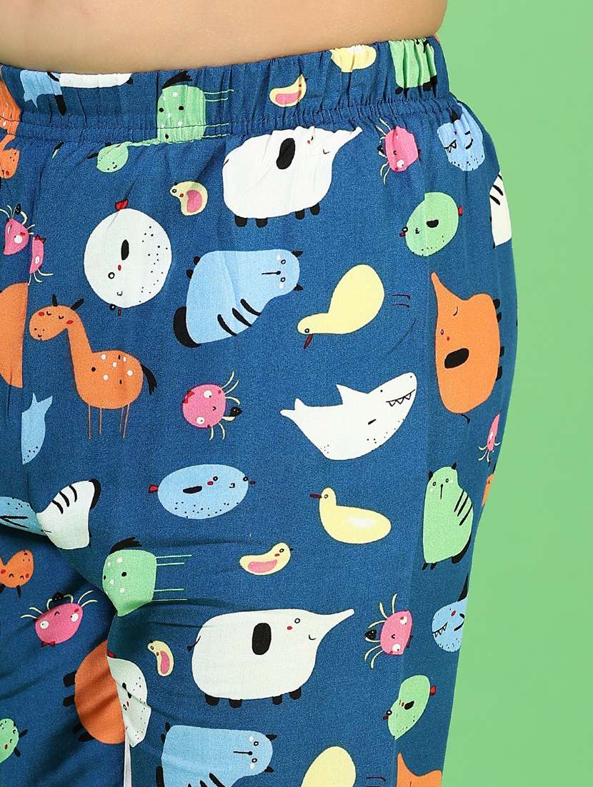 girls printed mid rise casual trouser - 21746175 -  Standard Image - 5