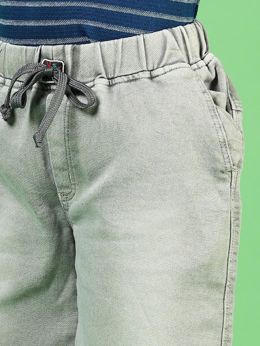 boys solid mid rise denim shorts - 21746189 - Standard Image - 5