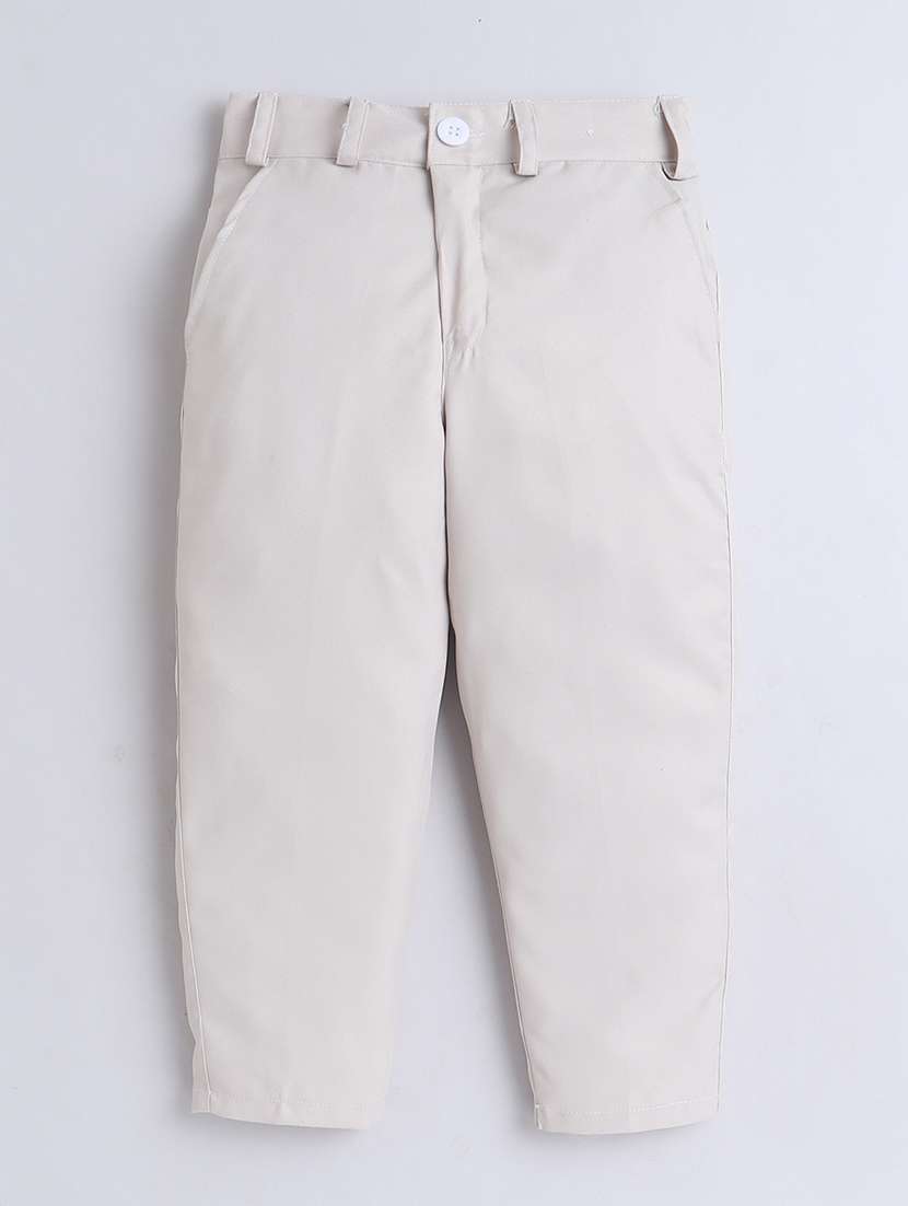 boys plain shirt & trouser set with suspenders  - 21746356 -  Standard Image - 3