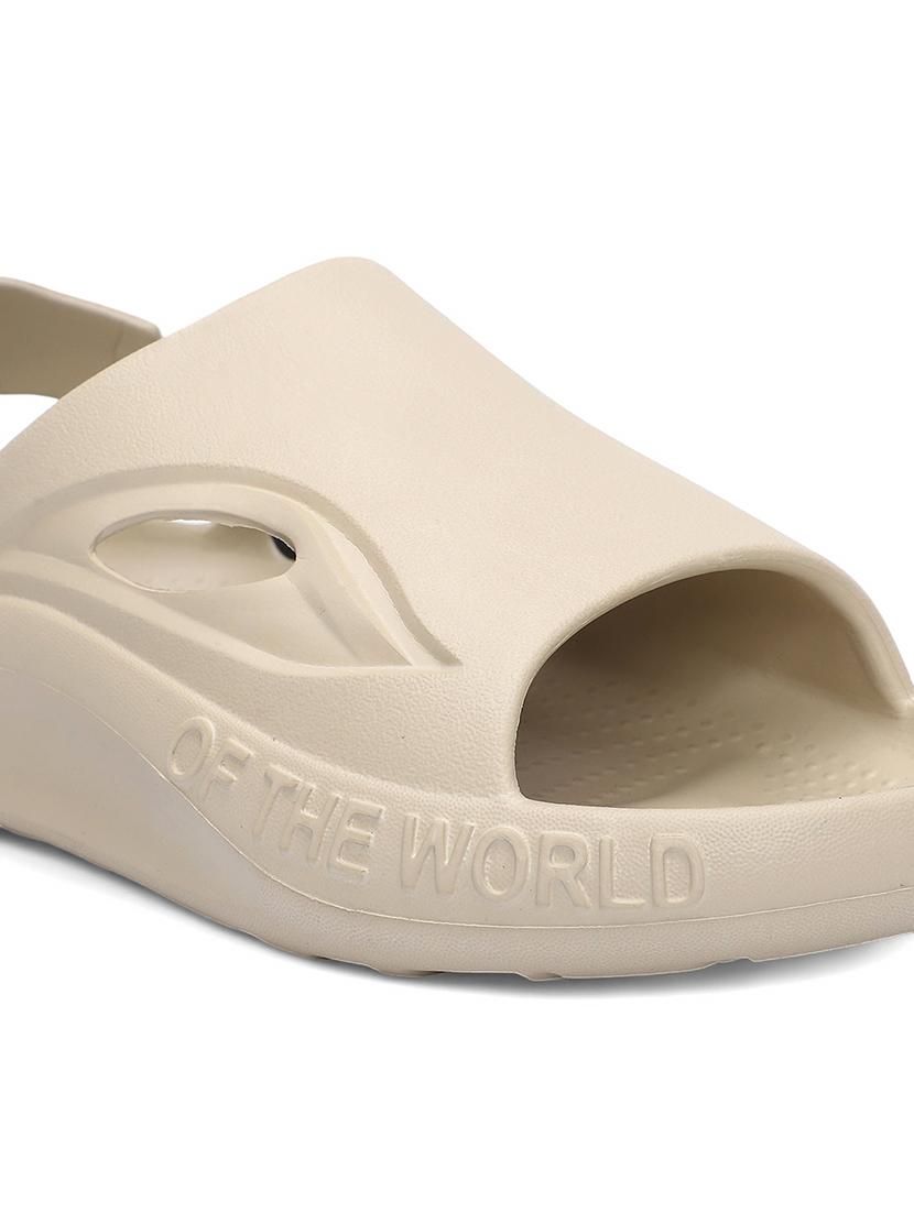 men beige slip on flip flops - 21746437 - Standard Image - 3