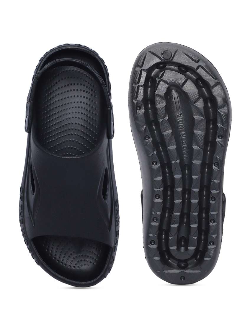 men black slip on flip flops - 21746438 -  Standard Image - 3