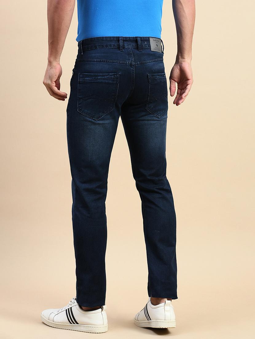 men mid rise washed slim fit jeans - 21746578 - Standard Image - 3