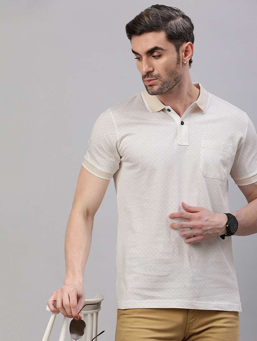 men short sleeves printed polo t-shirt - 21746607 -  Standard Image - 3