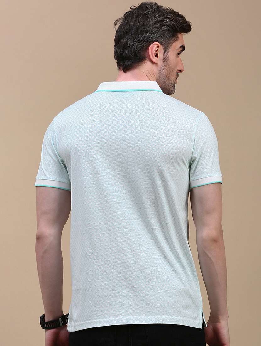 men printed short sleeves polo t-shirt - 21746610 -  Standard Image - 3